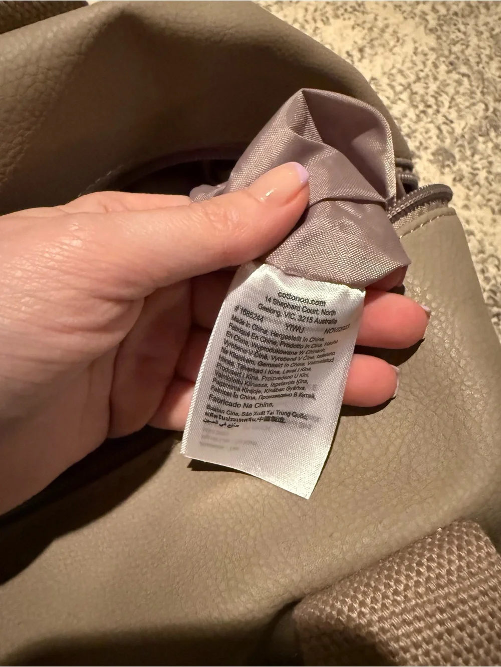 Cotton On Taupe Duffel Bag